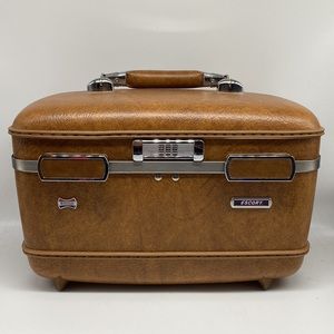 Vintage American Tourister Train Case Cosmetic Hard Case Luggage